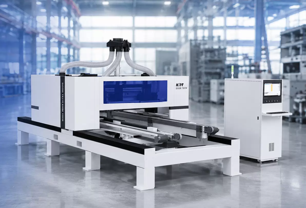 Equipamento de processamento de portas de madeira